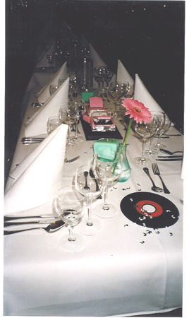 Tischdeko, Schloss Heidelberg